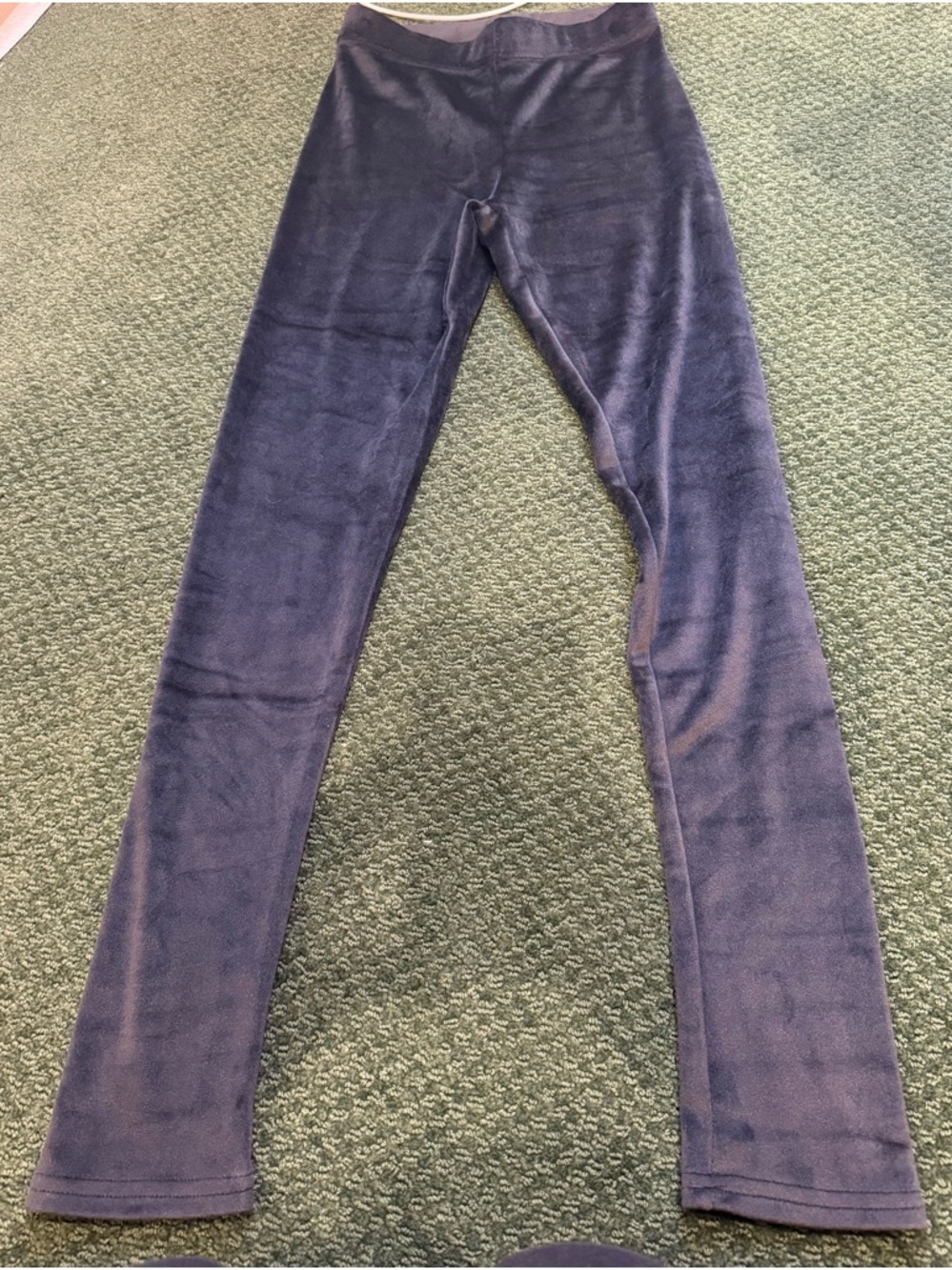 Black velvet velour Conceited Leggings size Small